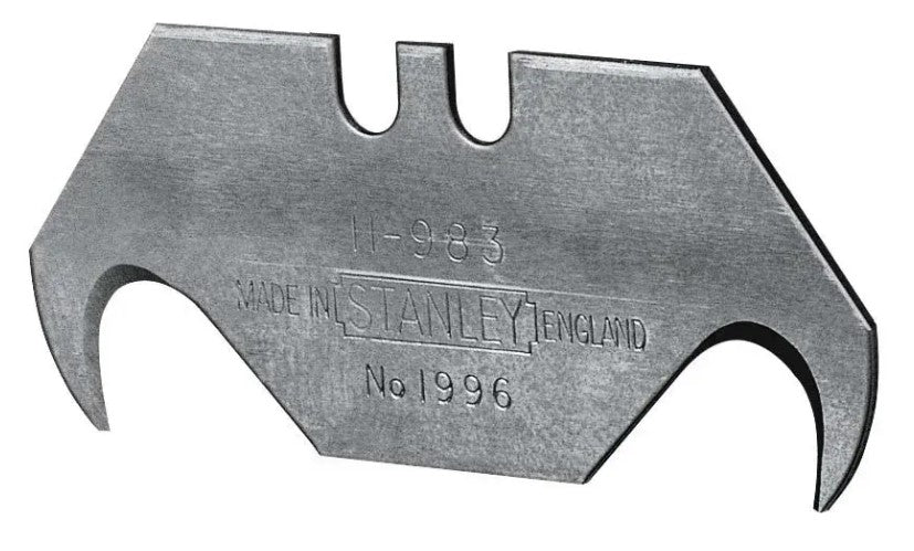LAME DE CUTTER A CROCHET 19 MM X 50 MM 5 PIECES STANLEY 0-11-983 - Photo 1