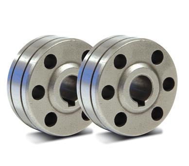 LOT DE 2 GALETS TYPE B POUR FIL ACIER Ø 0.6/0.8 MM