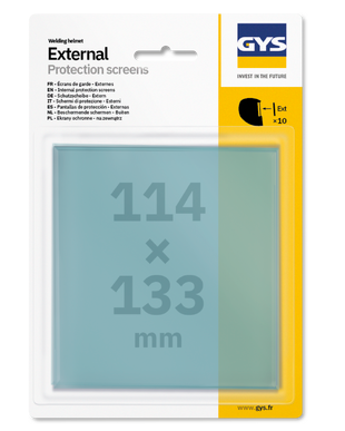 10 ÉCRANS EXTERNES 114 X 133 - GYSMATIC 9/13