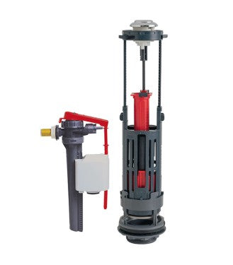 MÉCANISME WC DOUBLE POUSSOIR ROBINET LATÉRAL