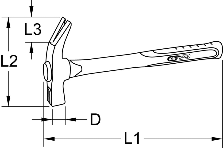 Marteau coffreur manche fibre