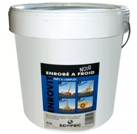 SEAU ENROBE NOIR 25 KG SOPPEC 143103 - Photo 1
