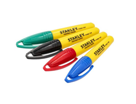 MARQUEUR MINI POINTE FINE 4 COULEURS STANLEY 2-47-329 - Photo 1