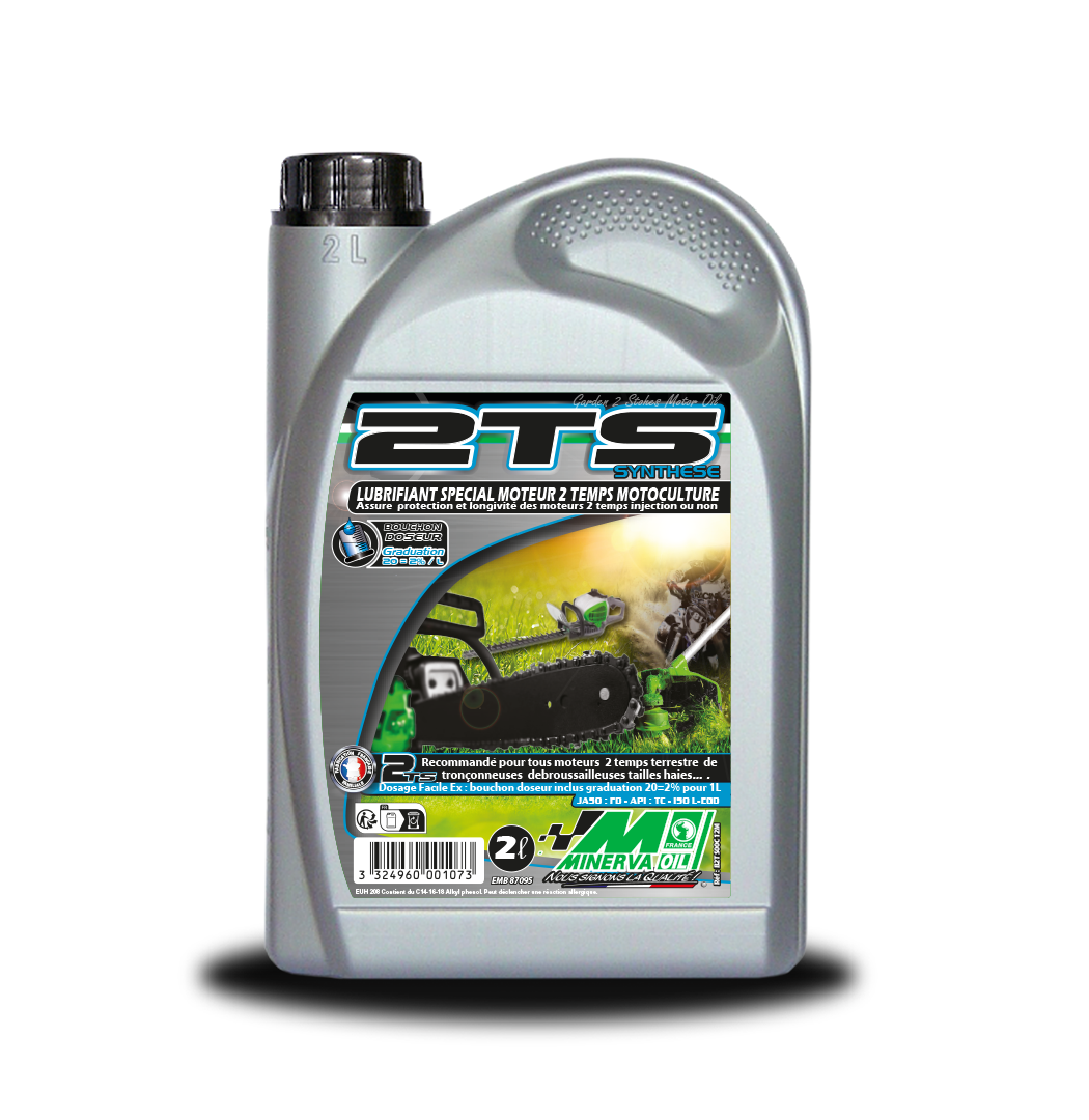 HUILE 2 TEMPS SYNTHESE 2TS MOTOCULTURE 2L - Photo 1