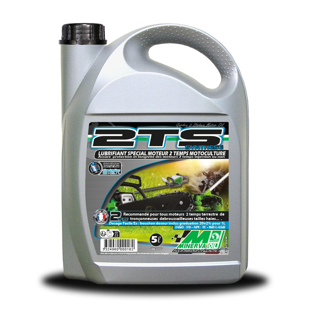 HUILE 2 TEMPS SYNTHESE 2TS MOTOCULTURE 5L - Photo 1