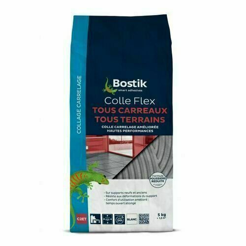 COLLE FLEX TOUS CARREAUX TOUS TERRAINS BLANC 5KG