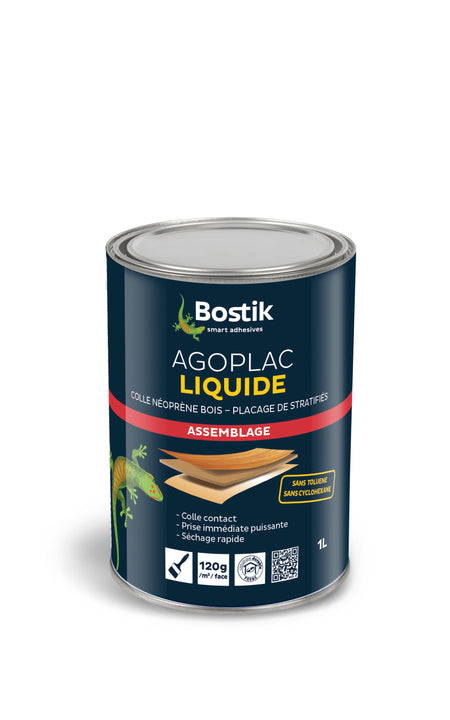 COLLE CONTACT AGOPLAC LIQUIDE 1L - Photo 1