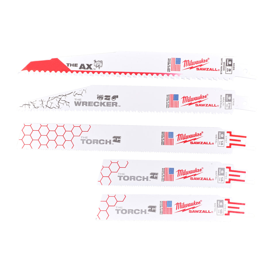 SET 5 LAMES DE SCIE SABRE