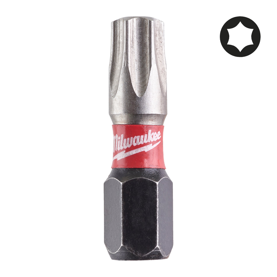 BOITE 25 EMBOUTS TX30 SHOCKWAVE 25MM