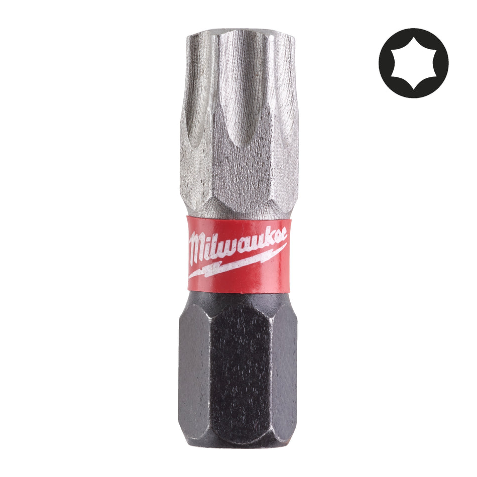 BOITE 25 EMBOUTS TX40 SHOCKWAVE 25MM