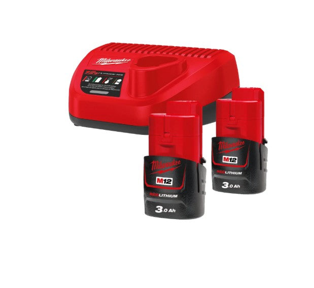 PACK NRG M12 - 2 BATTERIES 12V 3AH + CHARGEUR