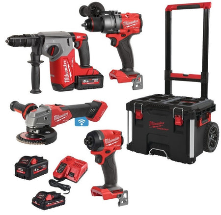 PACK 4 OUTILS - 18V - 2 X 5AH + 1 X 3AH - Photo 1