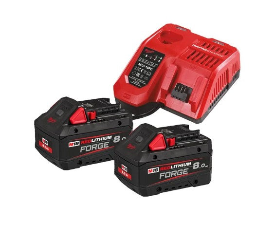 PACK 2 BATTERIES FORGE 18V 8AH+ 1 CHARGEUR 12V/18V