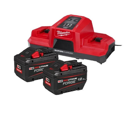 PACK 2 BATTERIES 18V 12AH FORGE + CHARGEUR DOUBLE - Photo 1