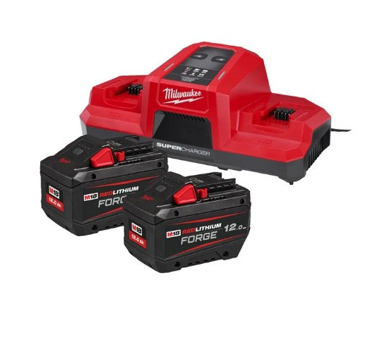 PACK 2 BATTERIES 18V 12AH FORGE + CHARGEUR DOUBLE