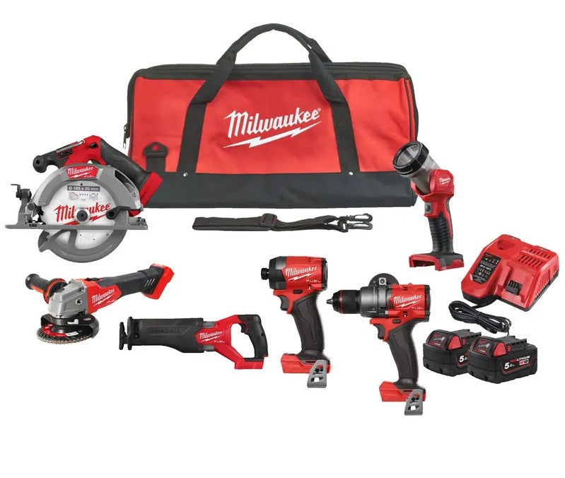 PACK 6 OUTILS M18 - 18V - 2X 5Ah