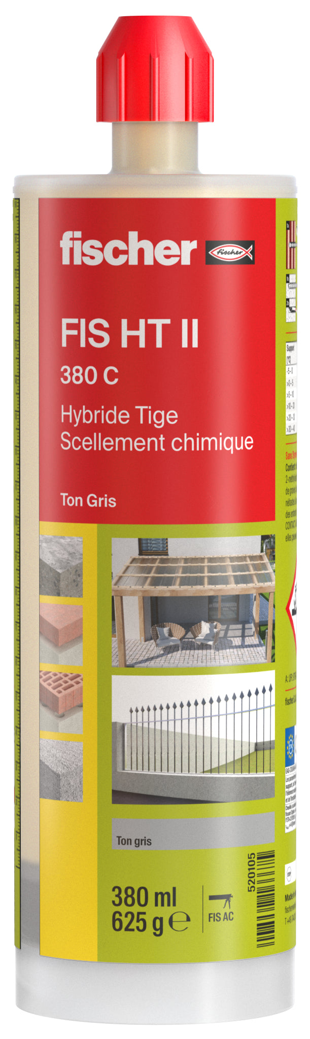 RESINE HYBRIDE FIS HT 380ML GRIS