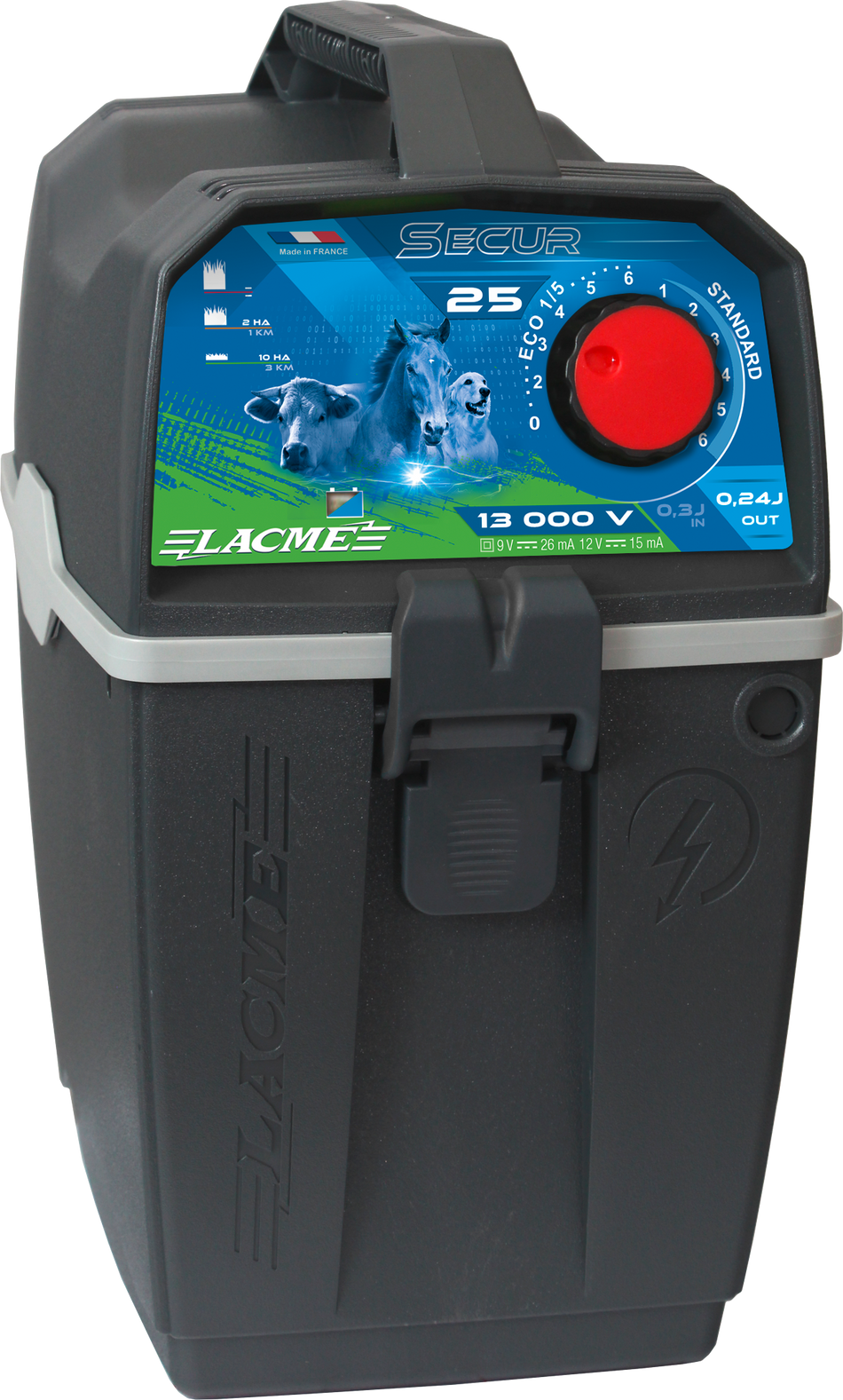 SECUR 25 ELECTRIFICATEUR AUTONOME 1300V***