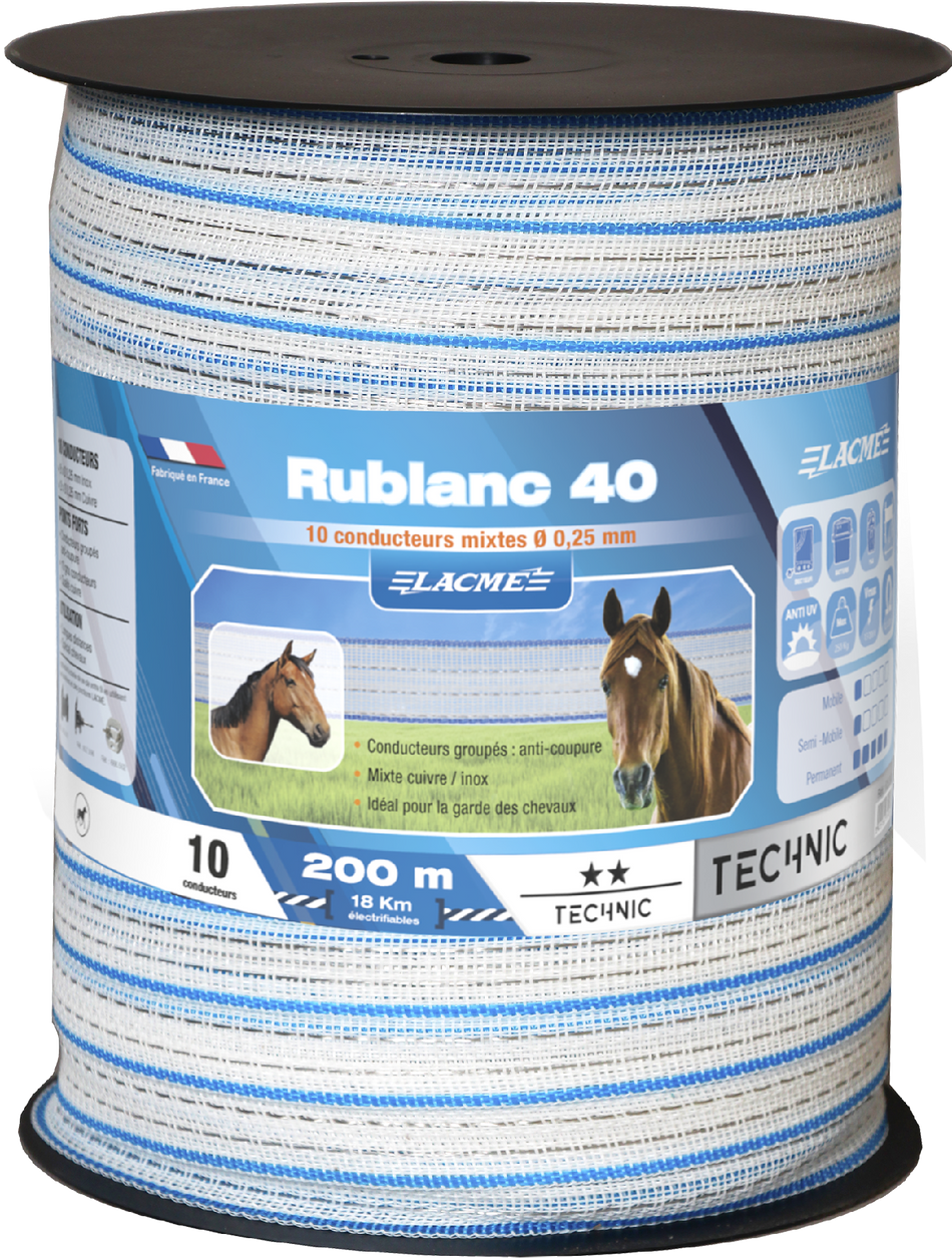RUBLANC 40MM BOBINE 200M ***