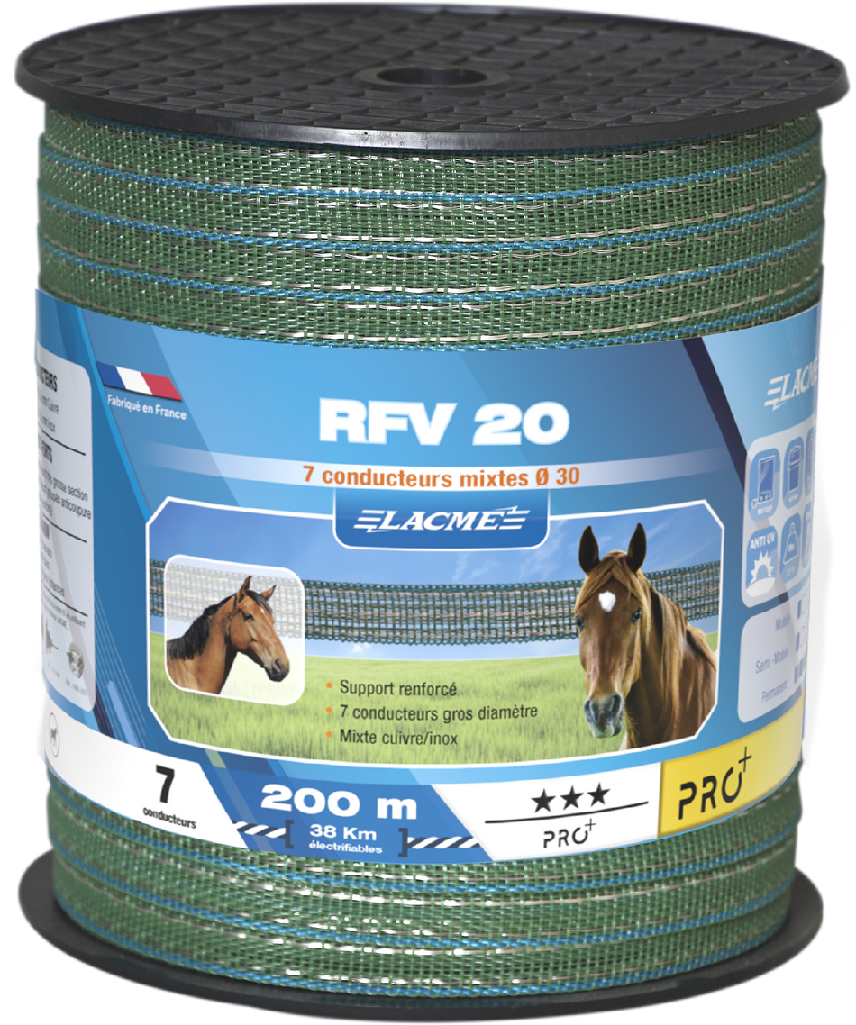 RUBAN RFV 20MM 200M VERT