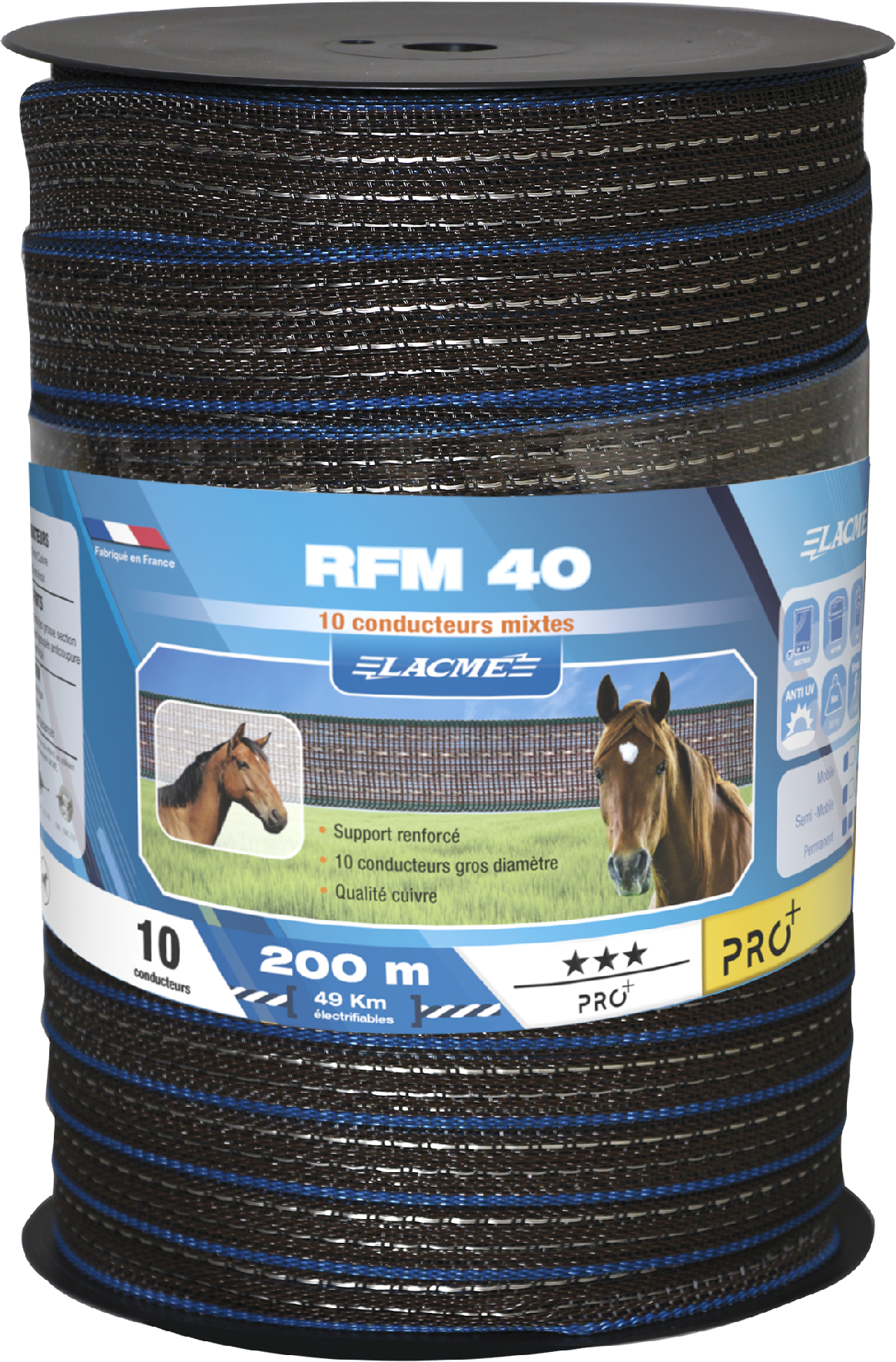 RUBAN RFM 40MM 200M MARRON *** - Photo 1