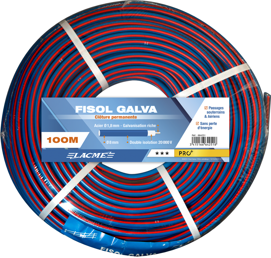 ROULEAU FISOL GALVA 100M