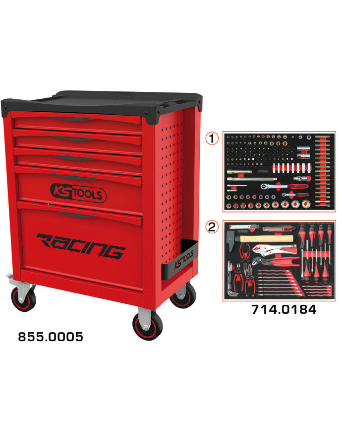 Servante RACING 5 tir. 184 pcs