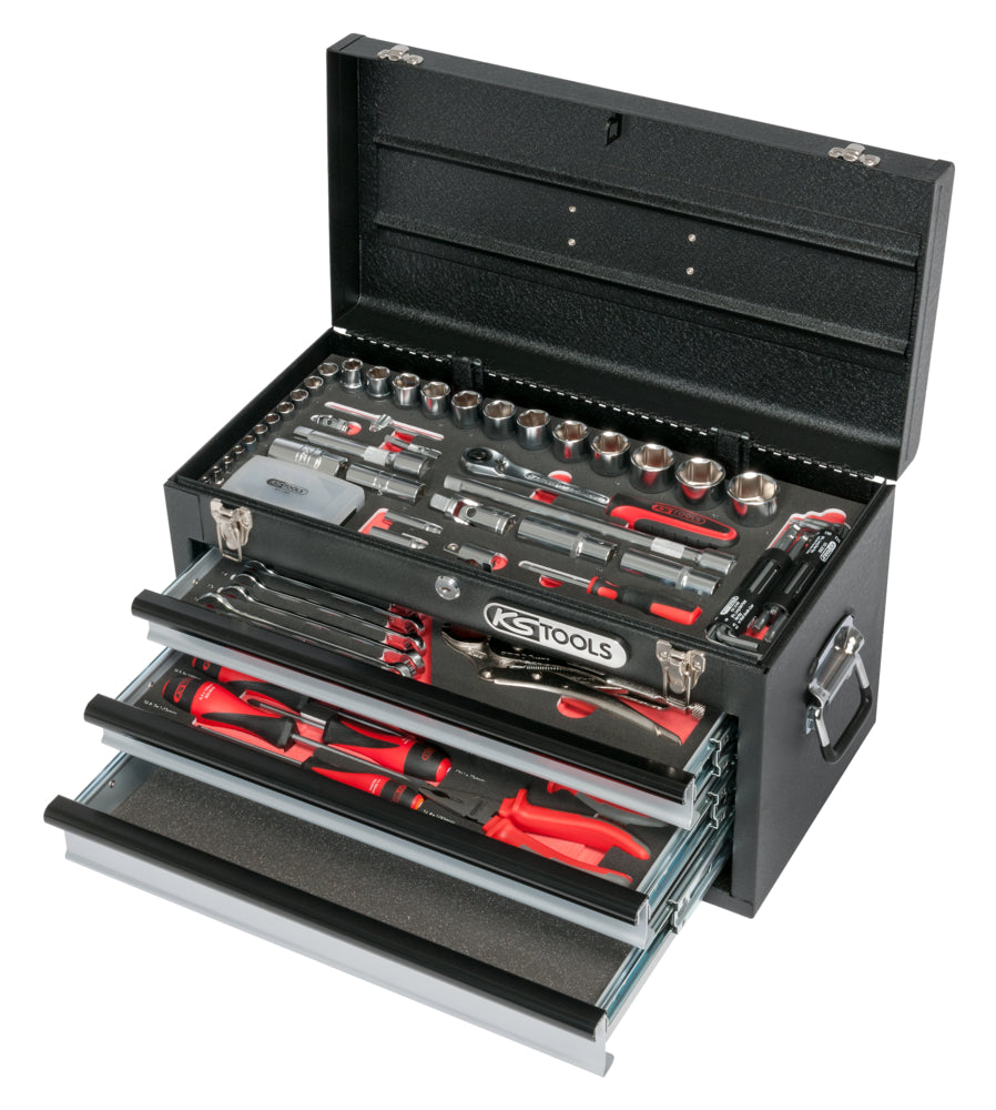 Coffre outils équipé, 114pc