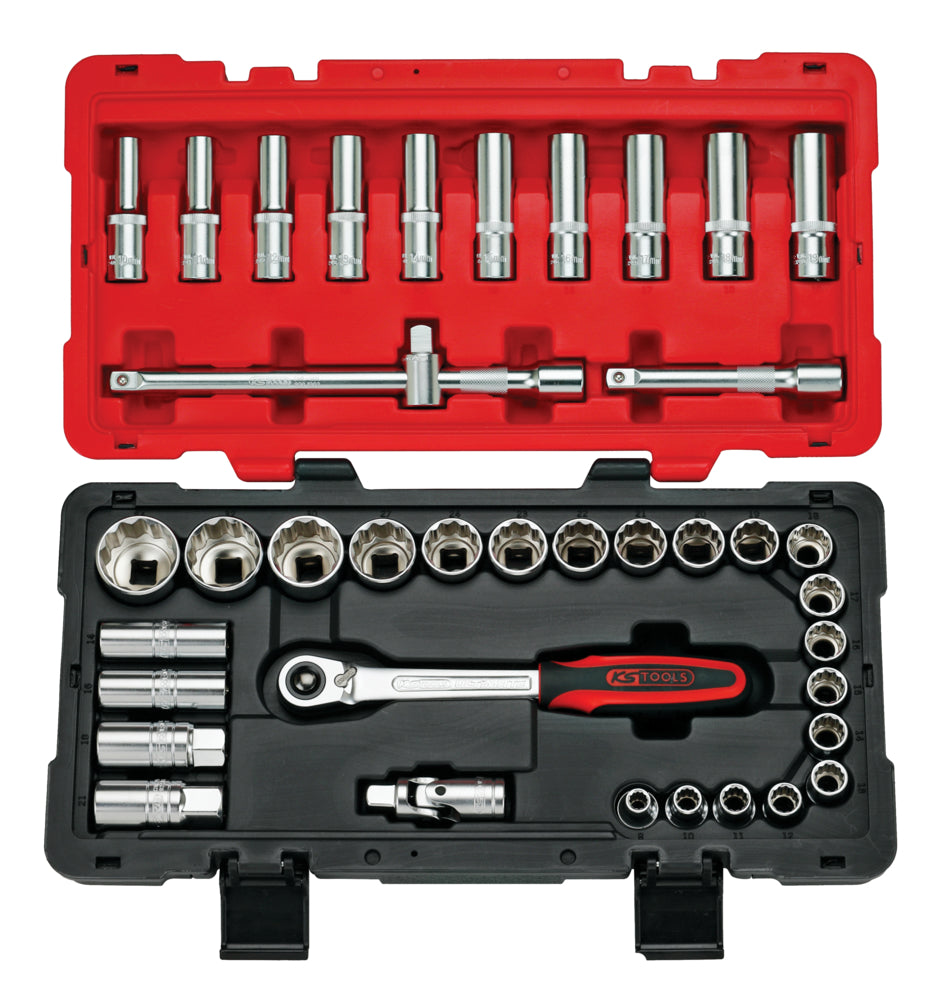 Coffret douilles + access. 1/2