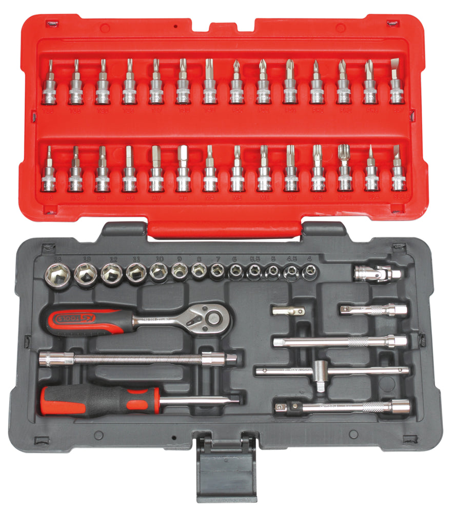 Coffret douilles + access. 1/4