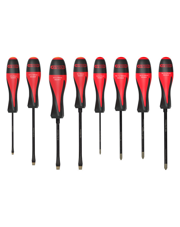 8 tournevis ULTgrip, Fente-PH