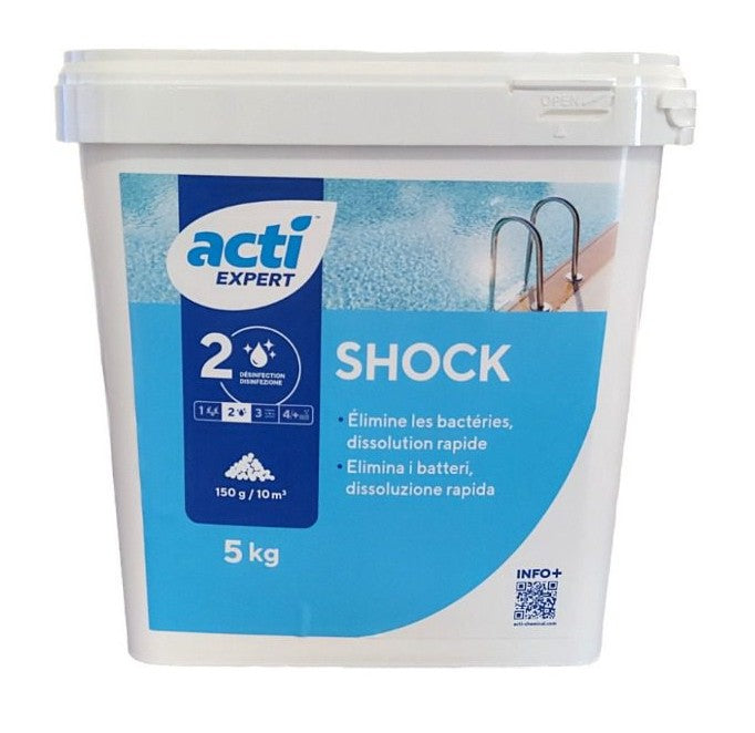 ACTI CHLORE SHOCK - GRANULÉS - SEAU 5 KG