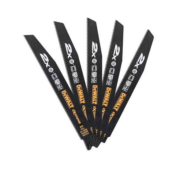 LAME SCIE SABRE BOIS / MÉTAL - 228 MM - X 5 PCS
