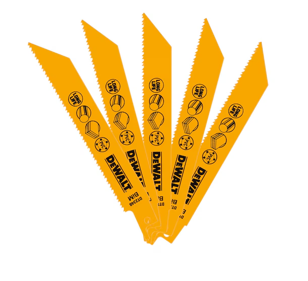 LAME SCIE SABRE BIM BOIS/MÉTAL - 152 MM - X 5 PCS