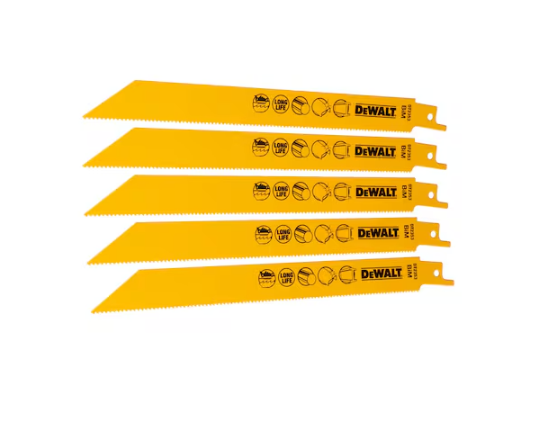 LAME SCIE SABRE BIM MÉTAL - 152 MM - X 5 PCS