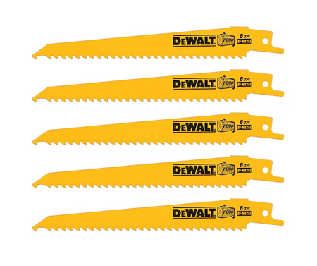 LAME SCIE SABRE BIM BOIS - 152 MM - X 5 PCS - Photo 1