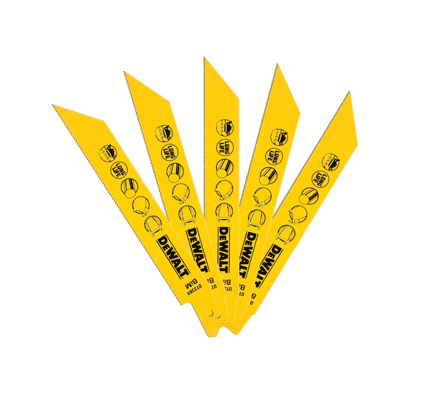 LAME SCIE SABRE BIM MÉTAL - 152 MM - X 5 PCS