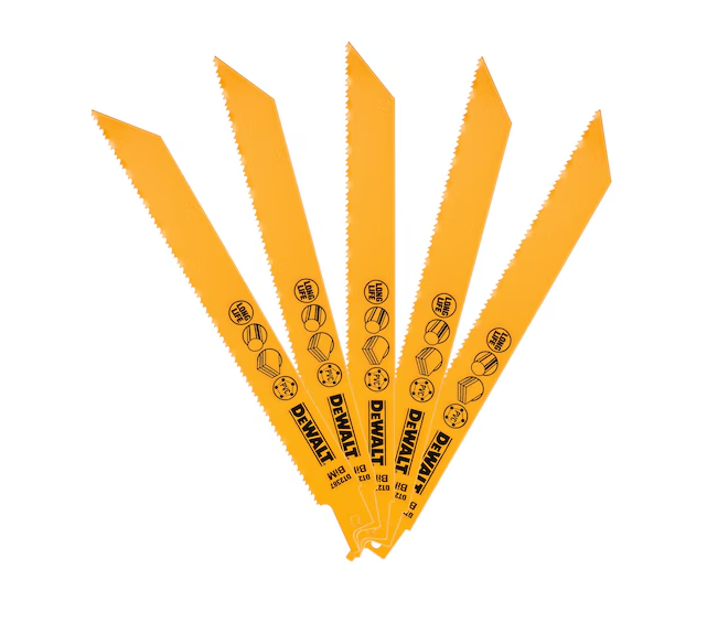 LAME SCIE SABRE BOIS / MÉTAL - 203 MM - X 5 PCS