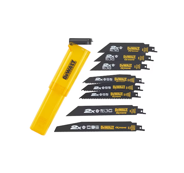 COFFRET 8 LAMES BI-MËTAL POUR SCIE SABRE