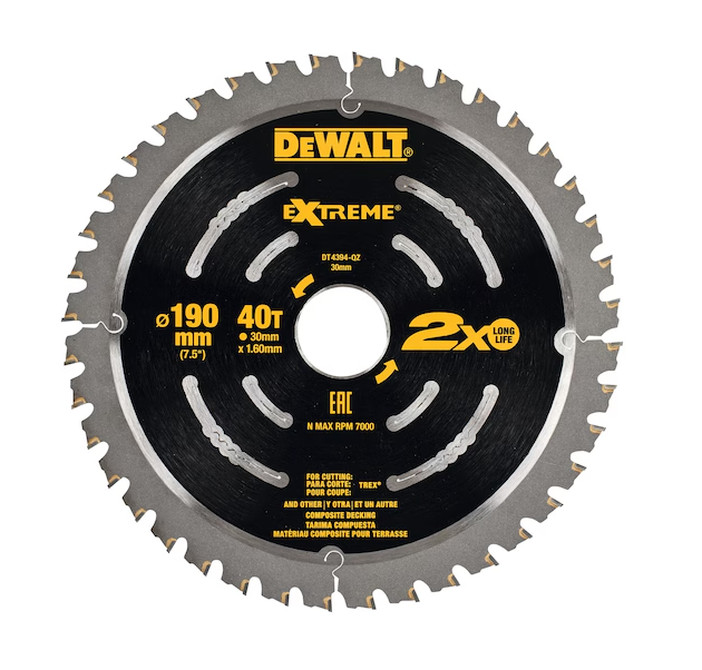 LAME SCIE CIRCULAIRE - 190 X 30 MM - 40 DENTS