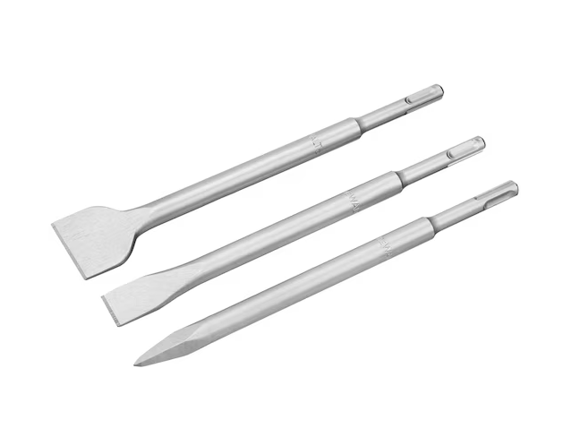 PACK 2 BURINS PLATS 250MM X 20MM/40MM + 1 POINTE