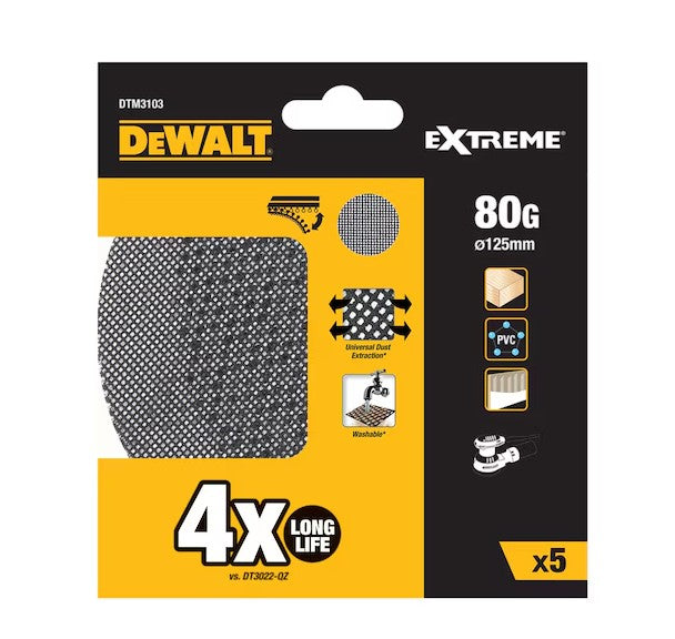 DISQUE ABRASIF VELCRO- Ø 125 MM- GRAIN 80- X 4 PCS