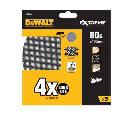 DISQUE ABRASIF VELCRO- Ø150MM - GRAIN 80 - X 5 PCS - Photo 1