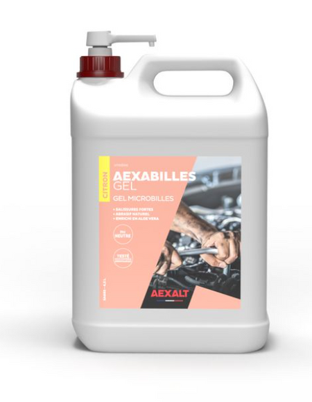 AEXABILLES GEL MICROBILLES SANS SOLVANT SALISSURES FORTES  FLACON POMPE - 4,5L - Photo 1