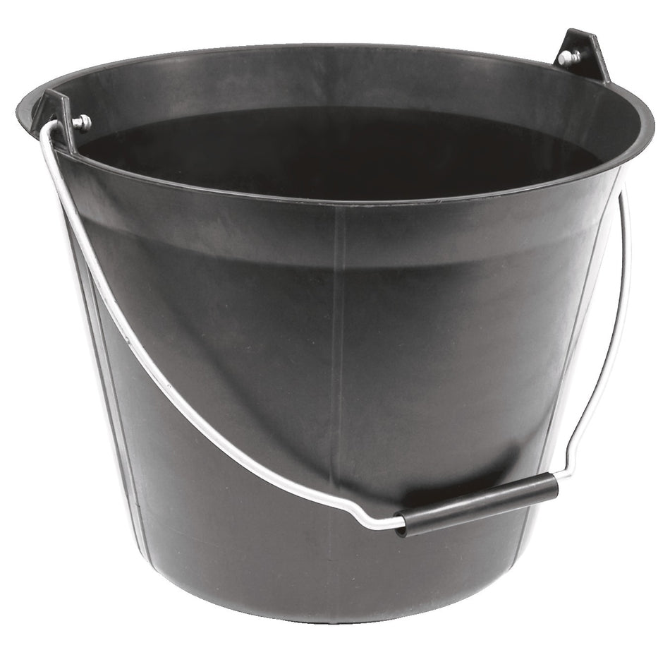 SEAU PLASTIQUE NOIR 11L