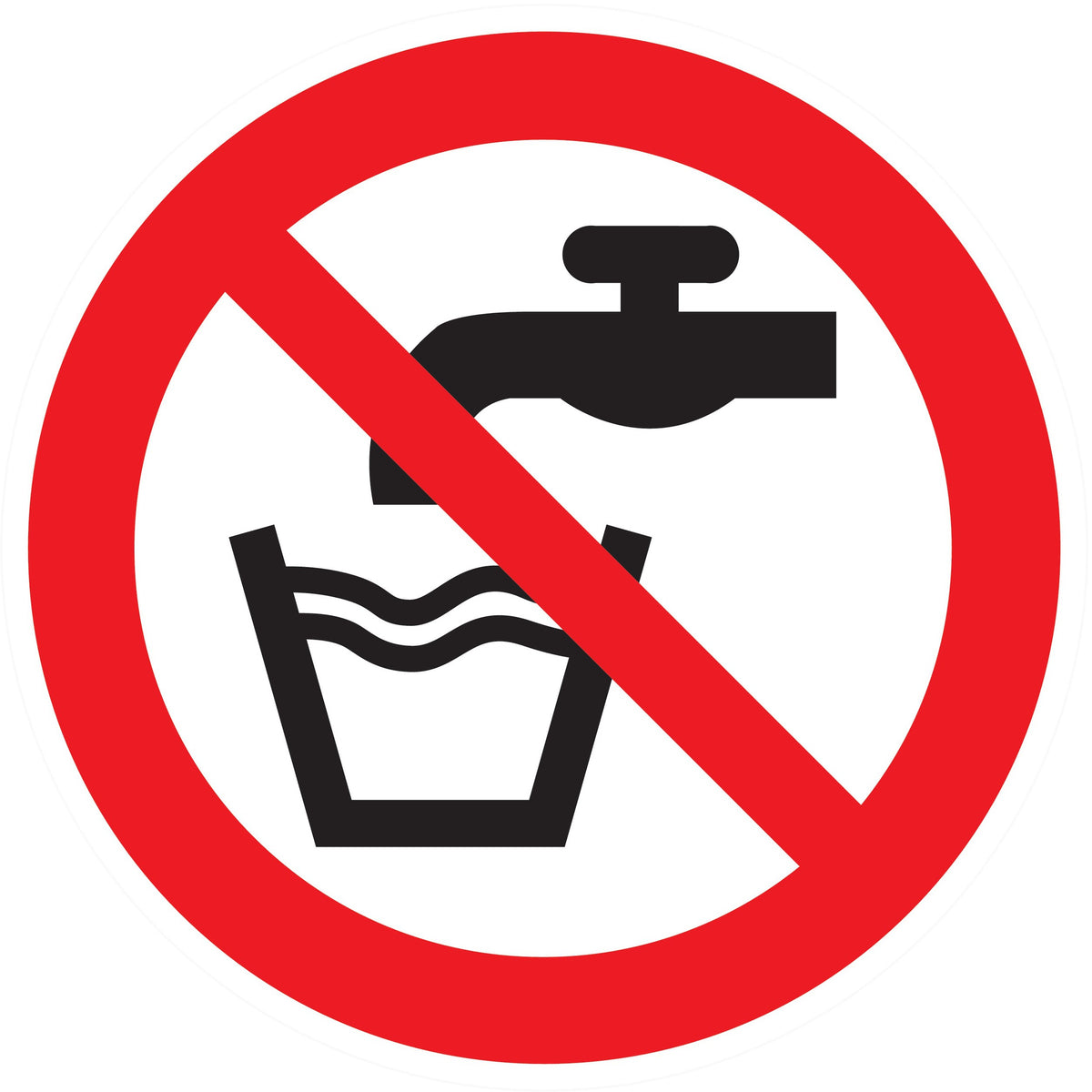 PANNEAU EAU NON POTABLE -  Ø 80MM - Photo 1