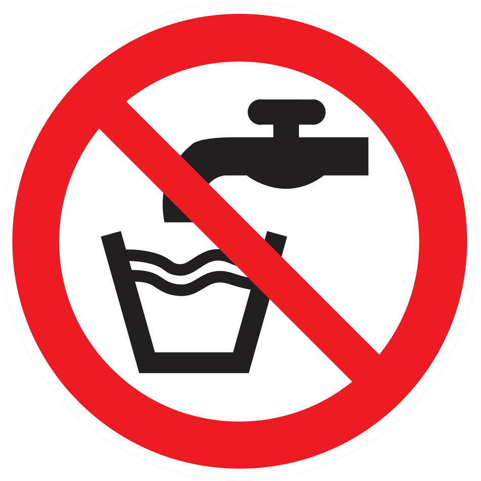 PANNEAU EAU NON POTABLE -  Ø 80MM