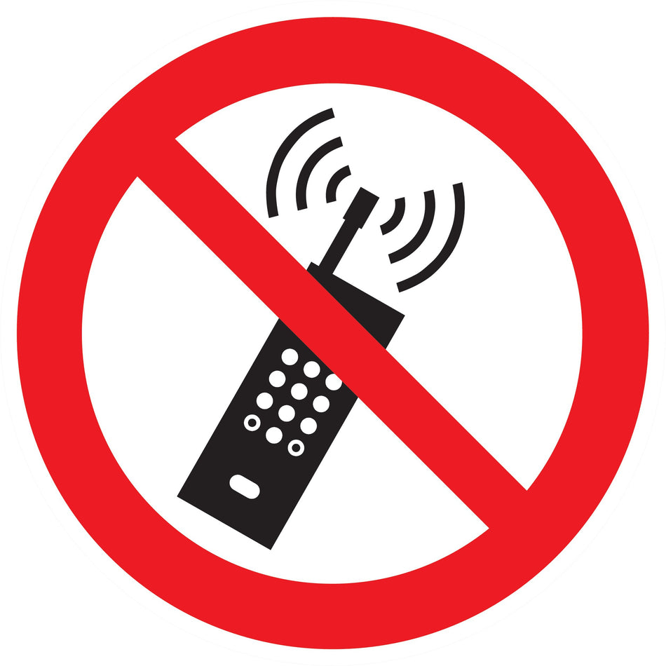 PANNEAU TÉLÉPHONE PORTABLE INTERDIT D1