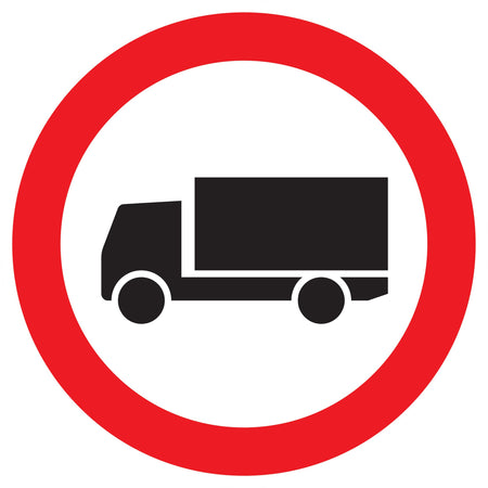 PANNEAU INTERDIT AUX POIDS LOURDS - Ø 300 MM - Photo 1