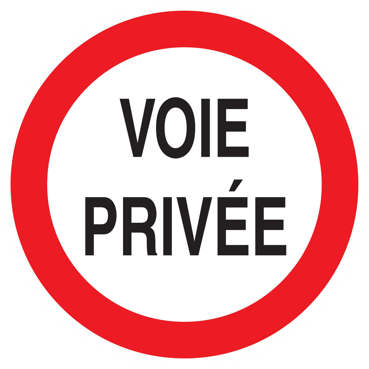 CIRCULATION INTERDITE VOIE PRIVEE - Photo 1